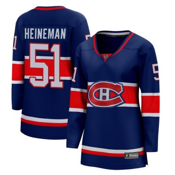 Fanatics Branded Montreal Canadiens Women's Emil Heineman Breakaway Blue 2020/21 Special Edition NHL Jersey