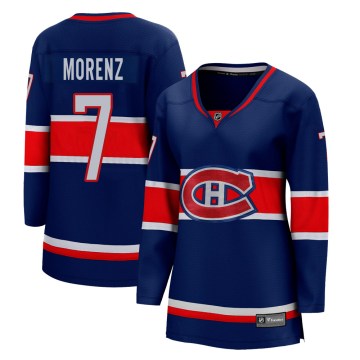 Fanatics Branded Montreal Canadiens Women's Howie Morenz Breakaway Blue 2020/21 Special Edition NHL Jersey