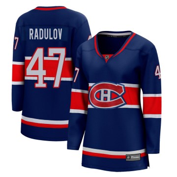 Fanatics Branded Montreal Canadiens Women's Alexander Radulov Breakaway Blue 2020/21 Special Edition NHL Jersey