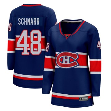 Fanatics Branded Montreal Canadiens Women's Nathan Schnarr Breakaway Blue 2020/21 Special Edition NHL Jersey
