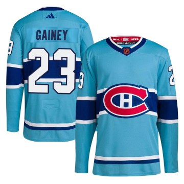 Adidas Montreal Canadiens Youth Bob Gainey Authentic Light Blue Reverse Retro 2.0 NHL Jersey