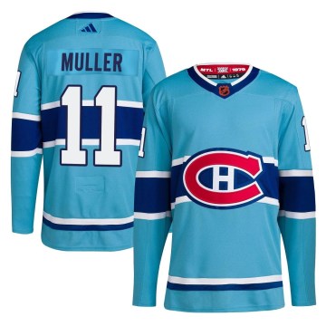 Adidas Montreal Canadiens Youth Kirk Muller Authentic Light Blue Reverse Retro 2.0 NHL Jersey