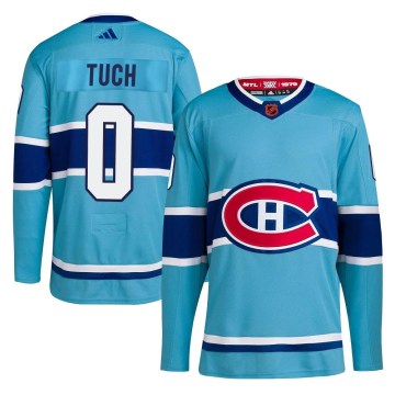 Adidas Montreal Canadiens Youth Luke Tuch Authentic Light Blue Reverse Retro 2.0 NHL Jersey
