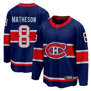 Fanatics Branded Montreal Canadiens Men's Mike Matheson Breakaway Blue 2020/21 Special Edition NHL Jersey