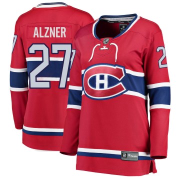 Fanatics Branded Montreal Canadiens Women's Karl Alzner Breakaway Red ized Home NHL Jersey